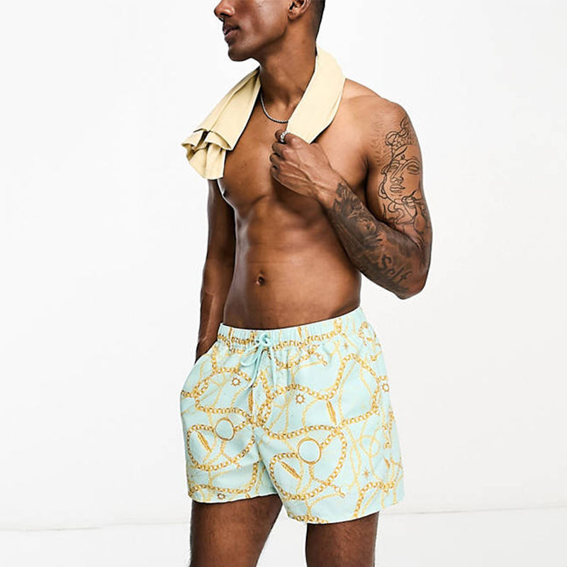Vietnam Swimwear Manufacturer - Custom Australian Recycled Fabric Boys Floral Swim Shorts
